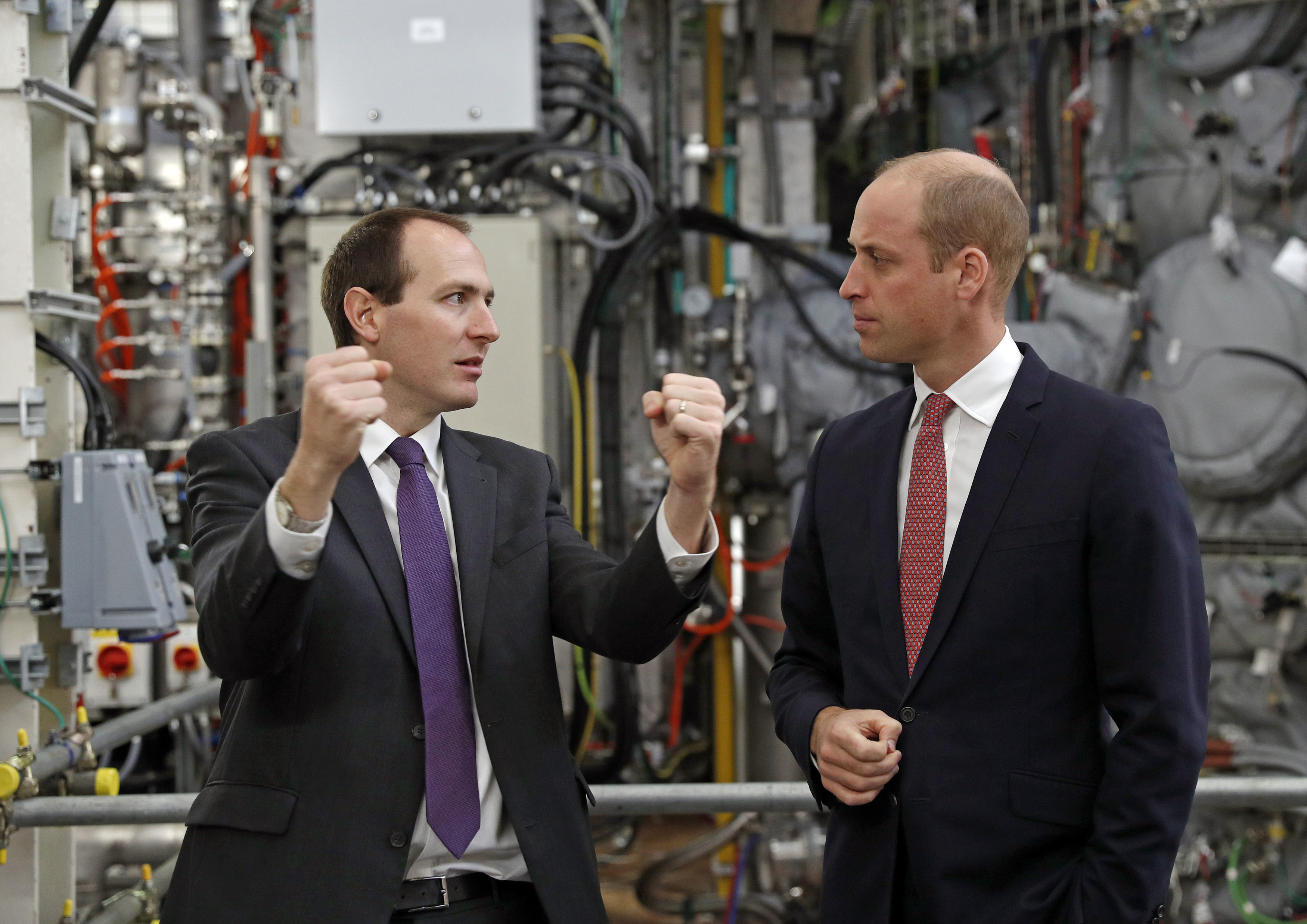 The Duke of Cambridge tours Culham Science Centre, home to the UK's new nuclear fusion experiment