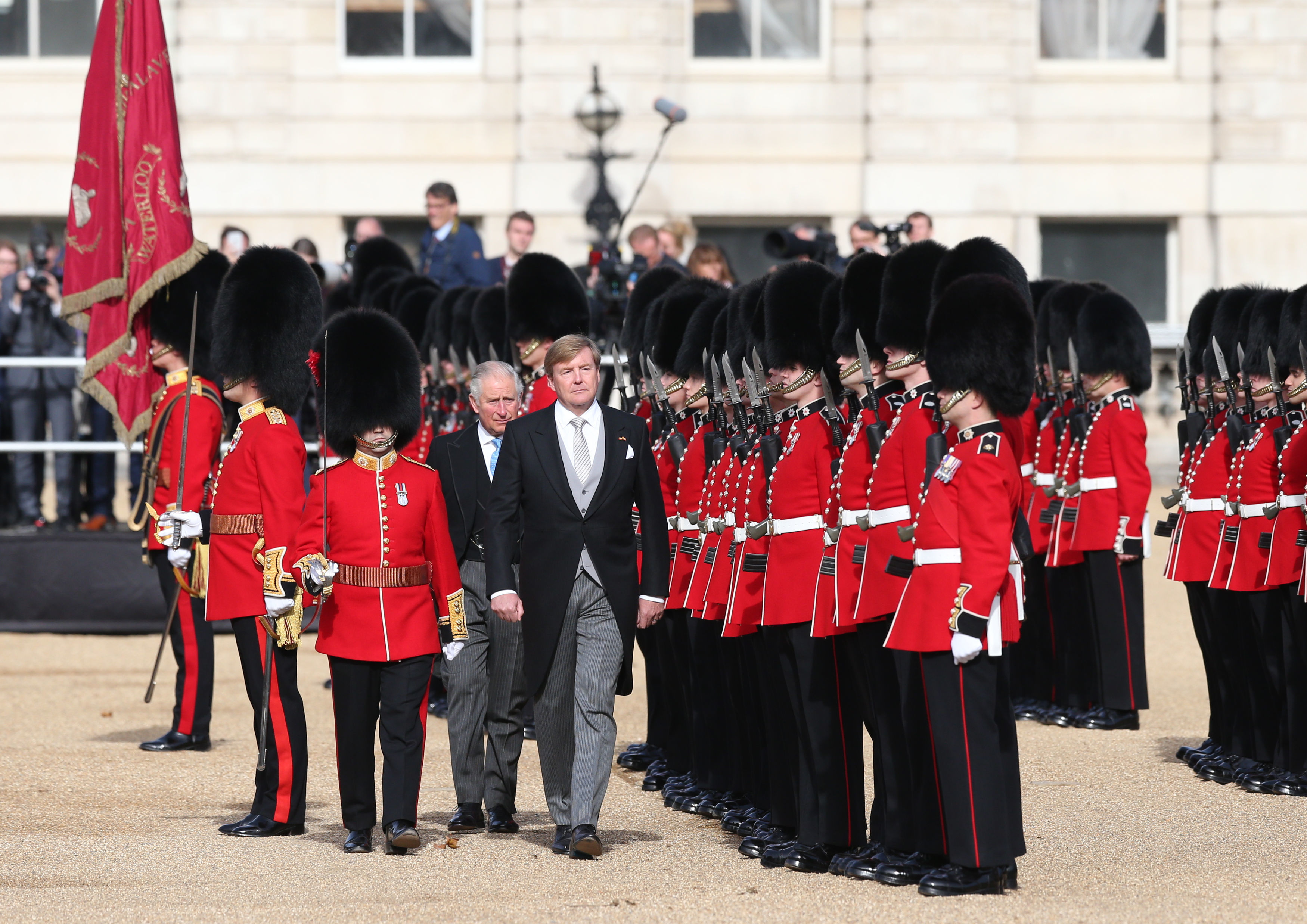 Prince of Wales inspects Guard of Honour