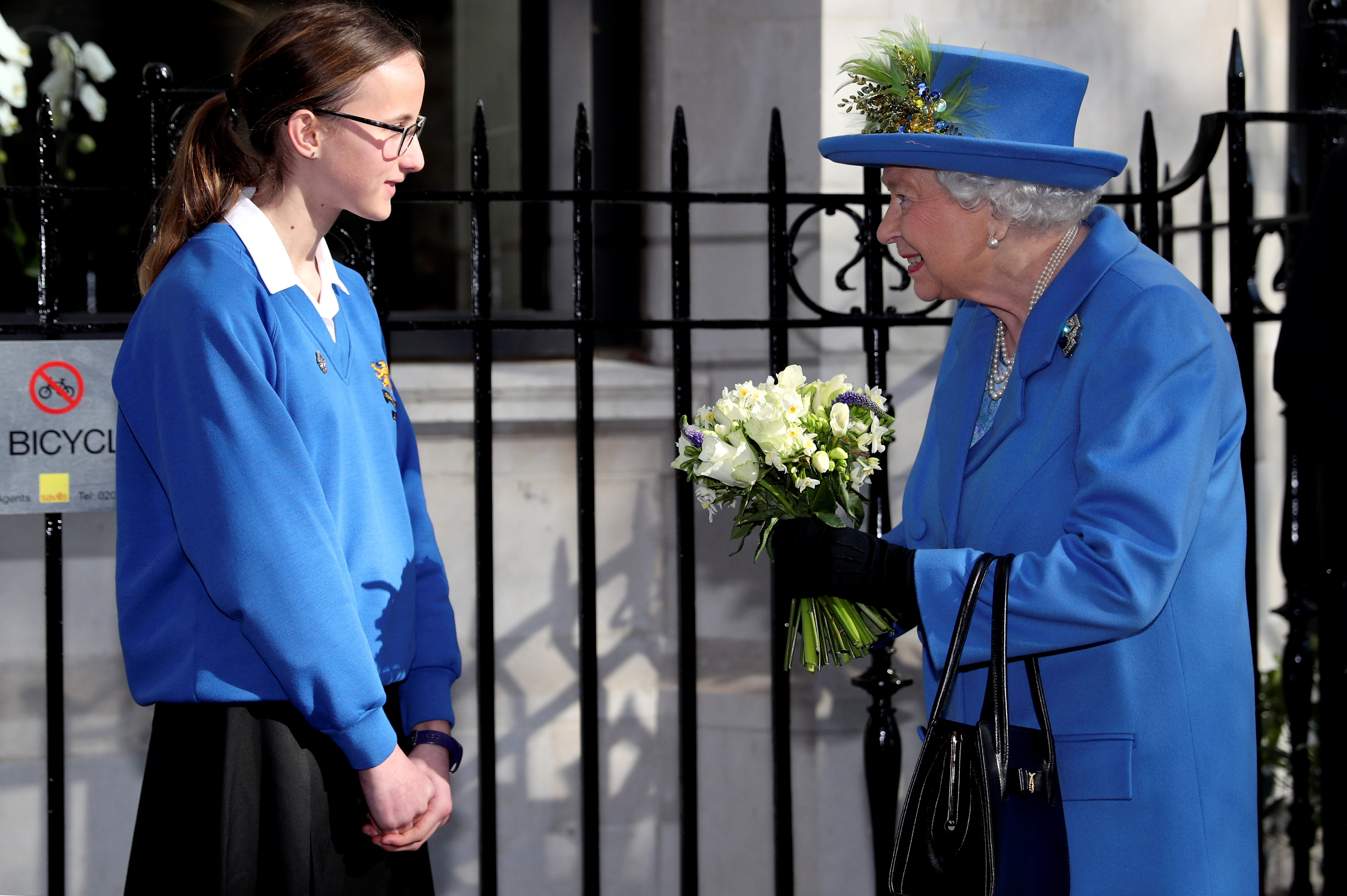 queen visits old palace school