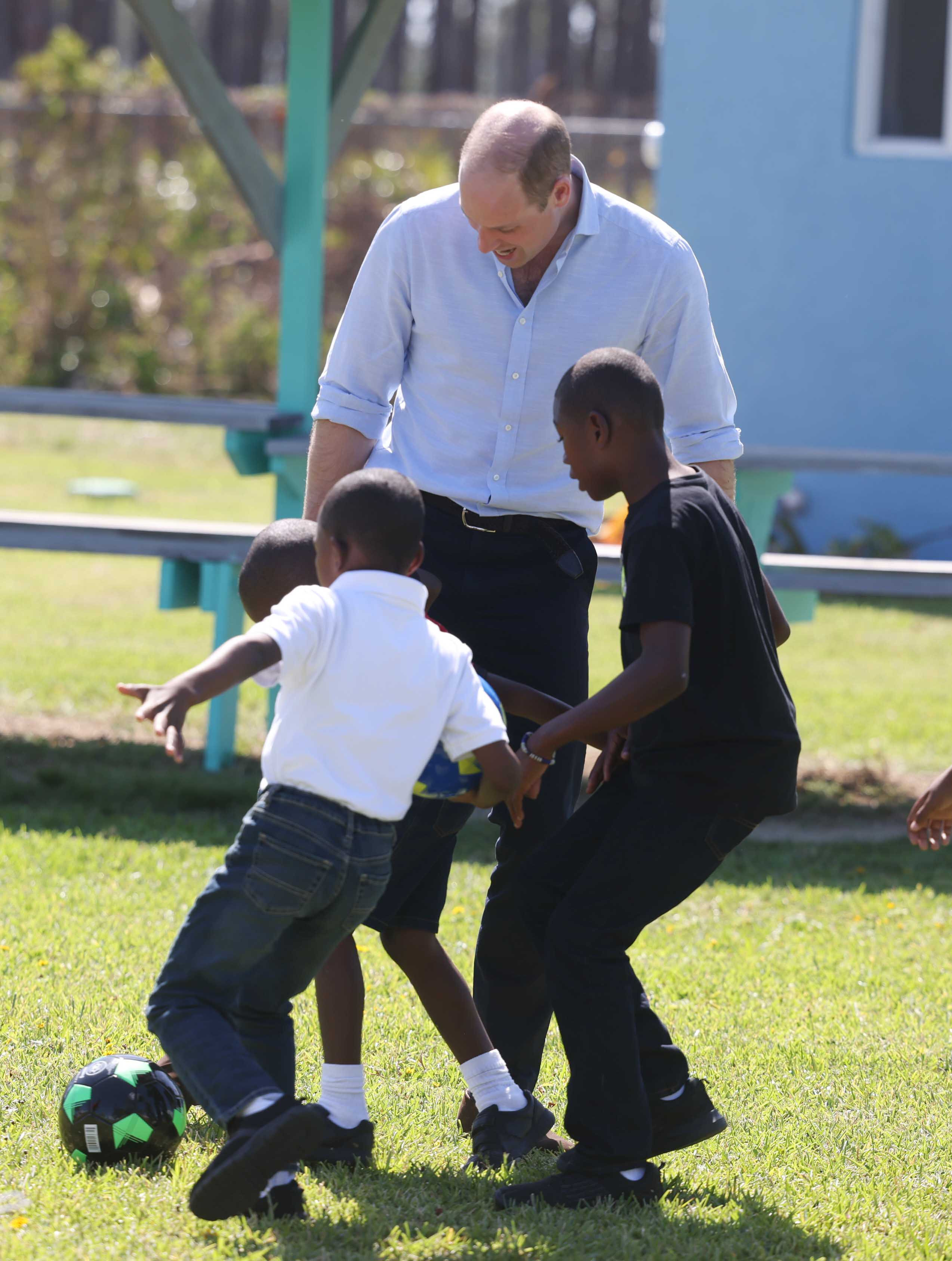 The Duke of Cambridge at Grand Bahama Children's Home