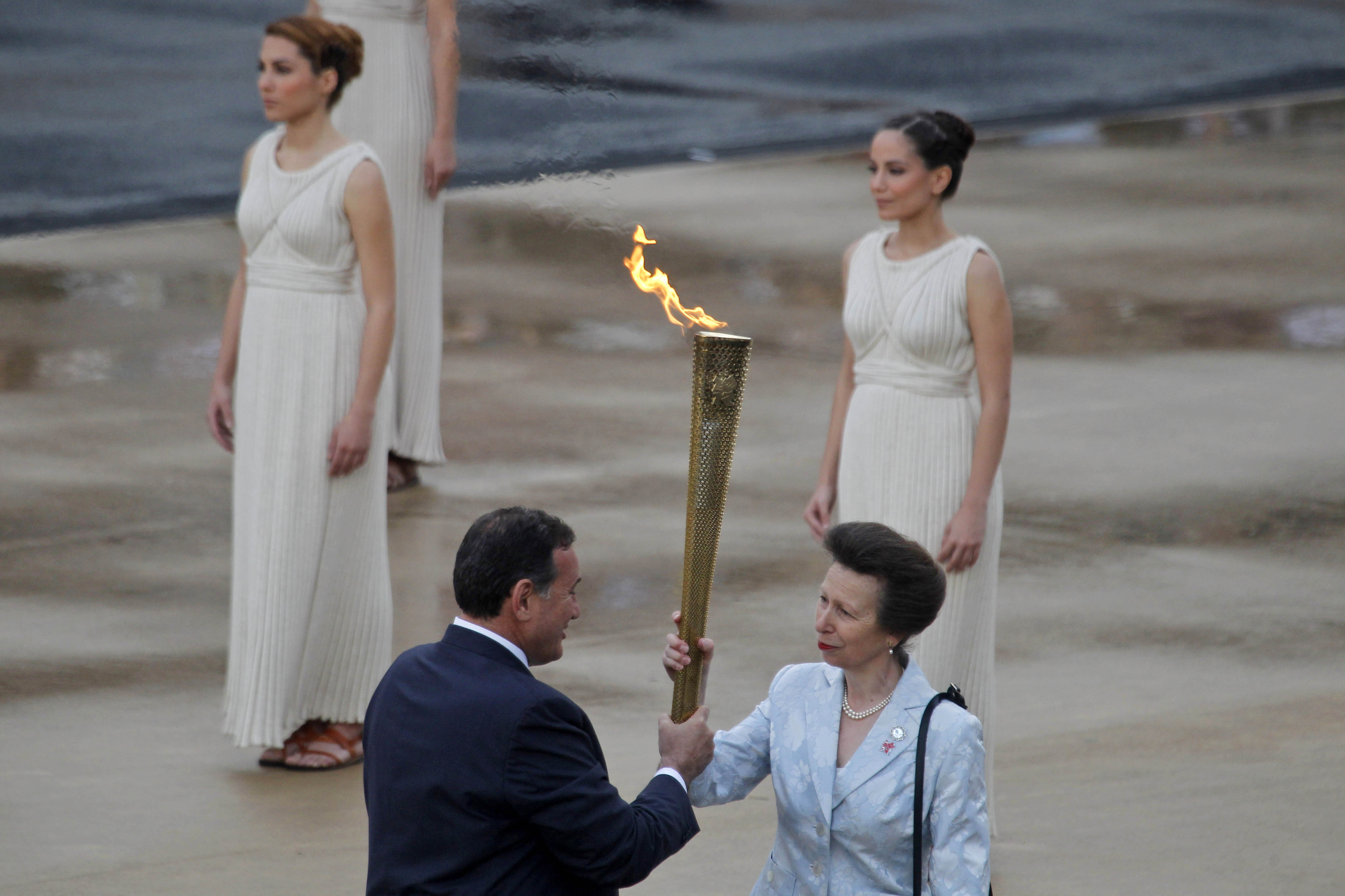 Princess Royal Olympic flame