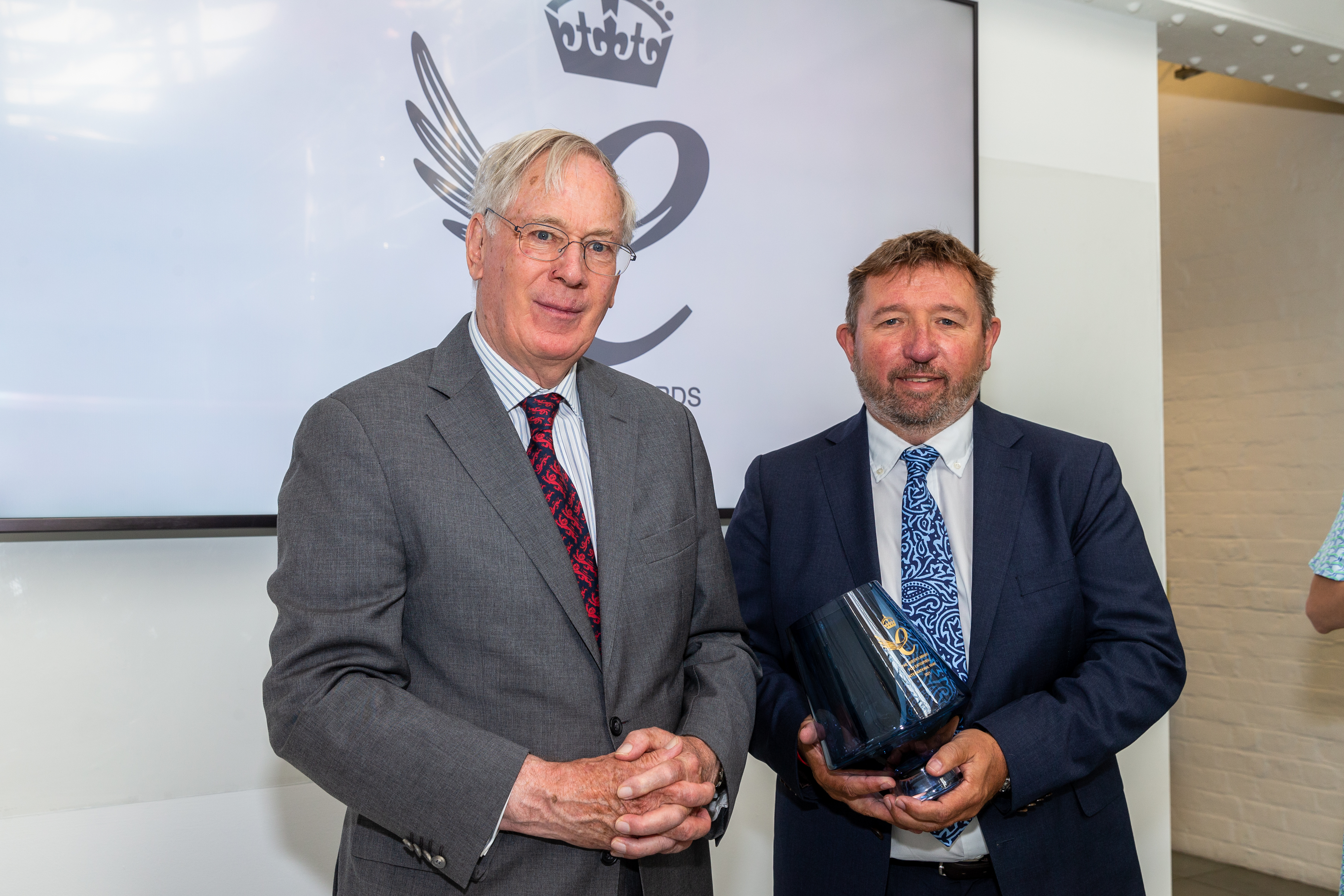 The Duke of Gloucester awarding The Queen's Award for Enterprise