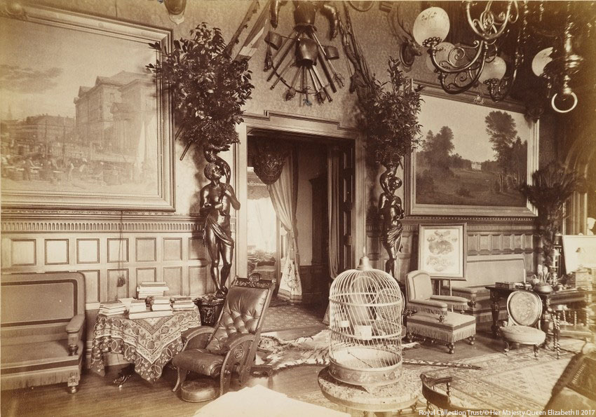The interior of Sandringham House