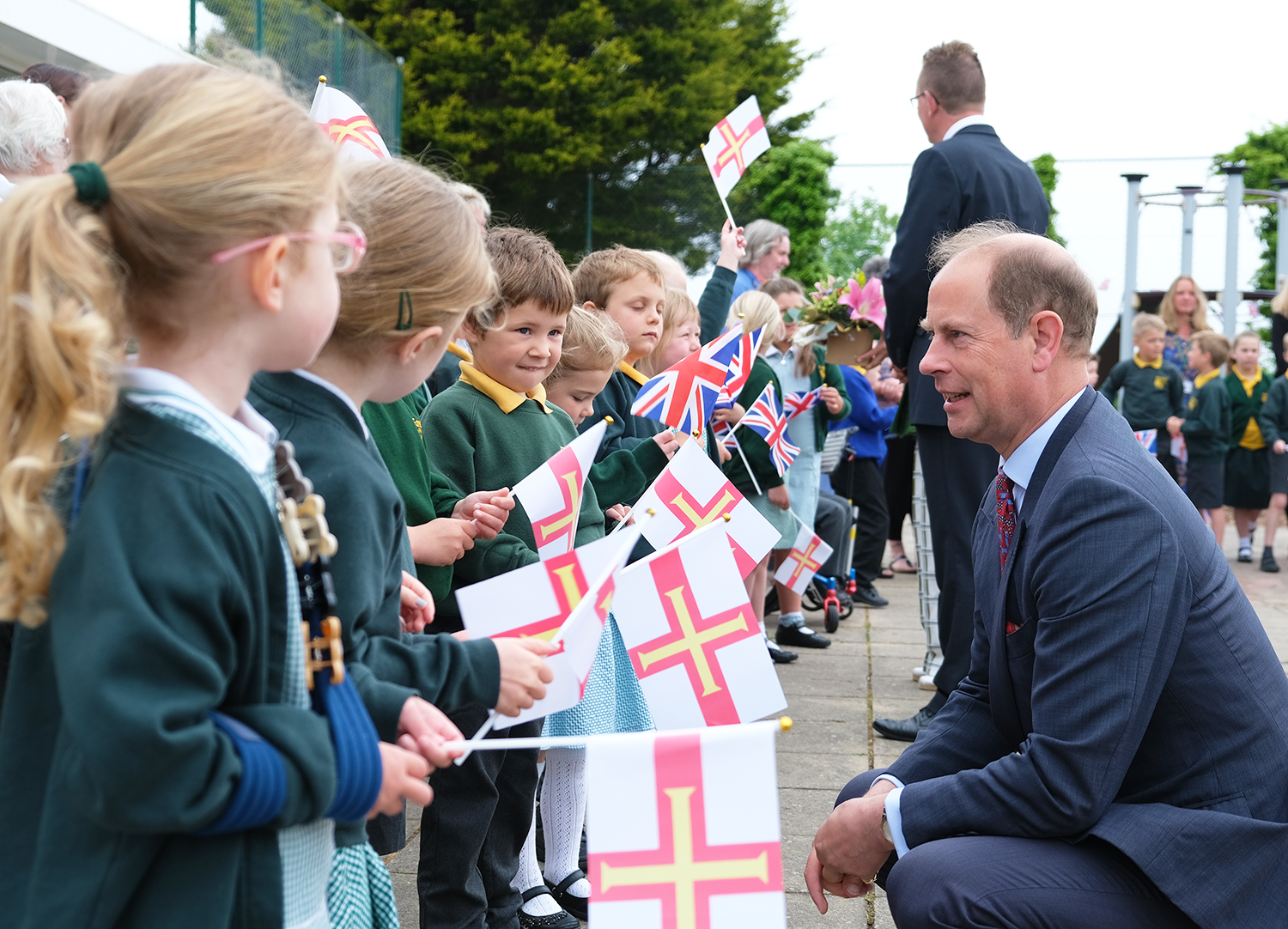 The Earl of Wessex at Forrest School, Guernsey