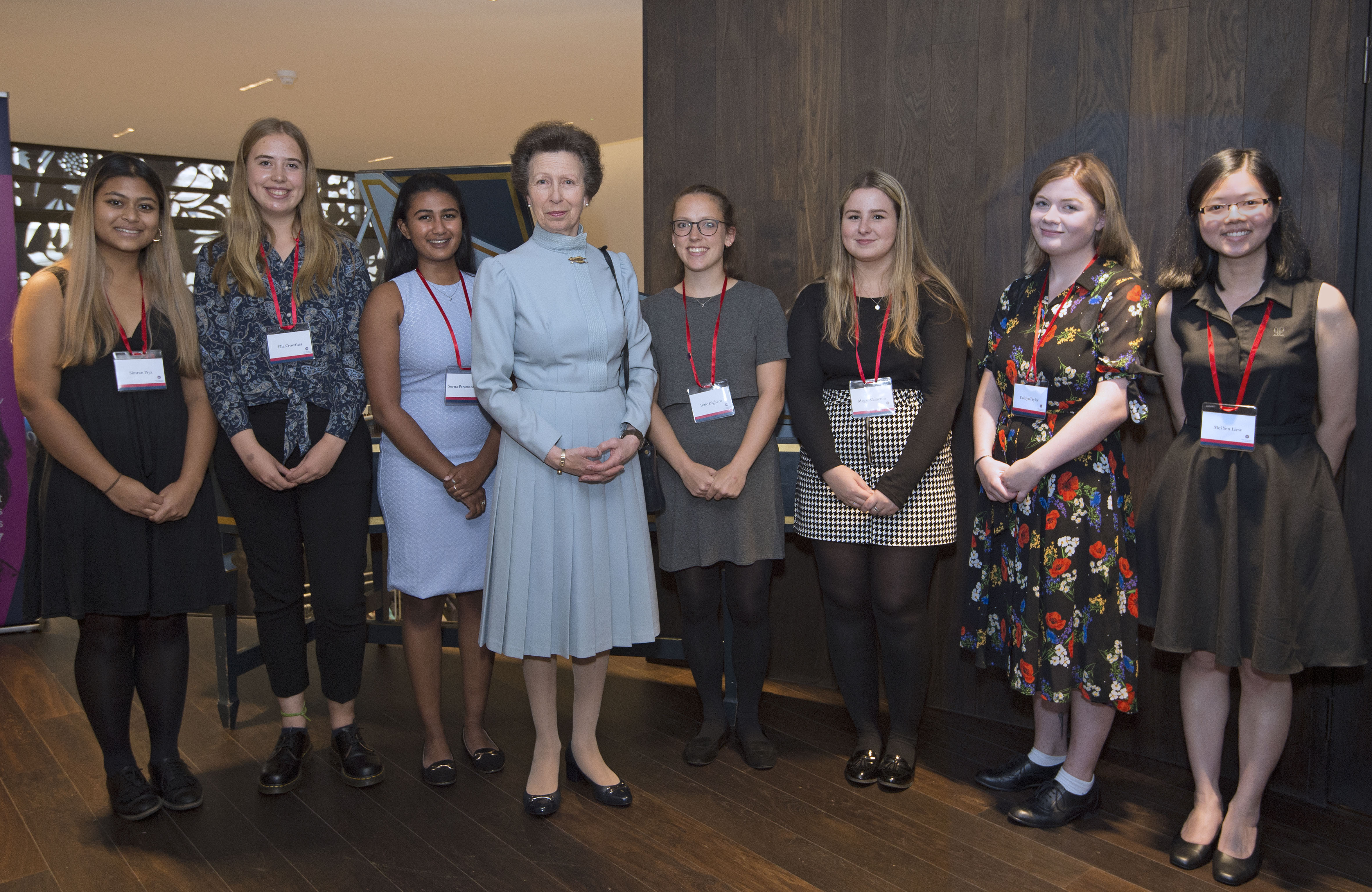 The Princess Royal meets Edinburgh Medical School students who collected the honorary posthumous degrees for the Edinburgh Seven