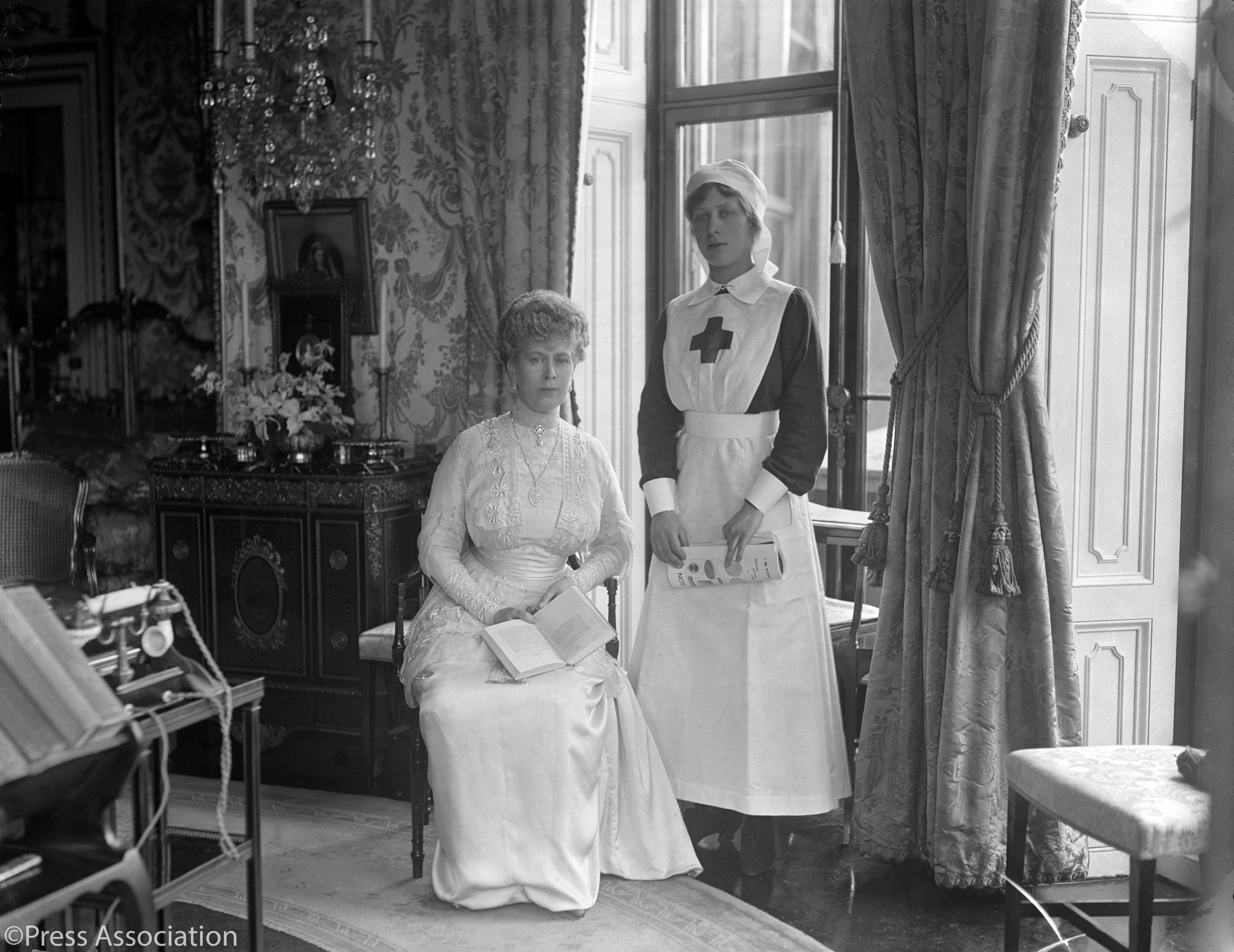 Princess Mary in nurses uniform