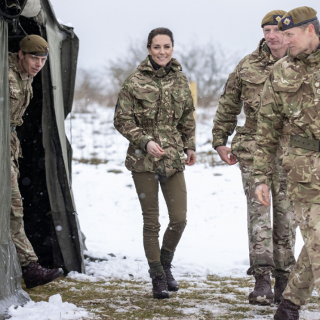 The Princess of Wales visits the Irish Guards