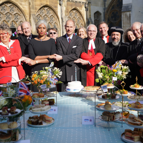 The Duke of Edinburgh attends a Big Lunch at Westminster Abbey
