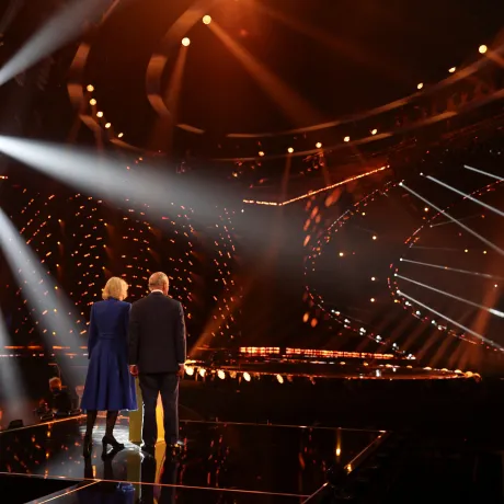The King and The Queen Consort visit Eurovision in Liverpool