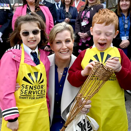 The Duchess of Edinburgh visits Sensory Services by Sight for Surrey