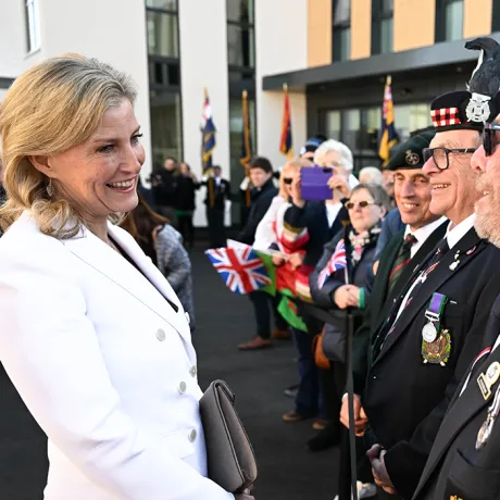 The Duchess of Edinburgh meets veterans