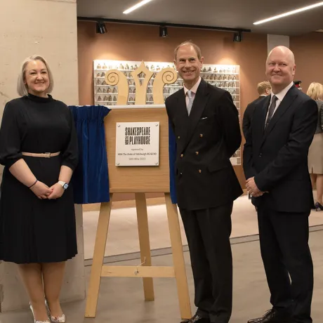 The Duke of Edinburgh visits Shakespeare North Playhouse