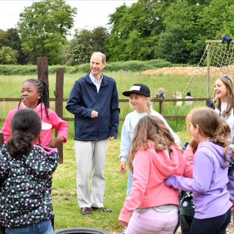 The Duke of Edinburgh visits Woodrow High House