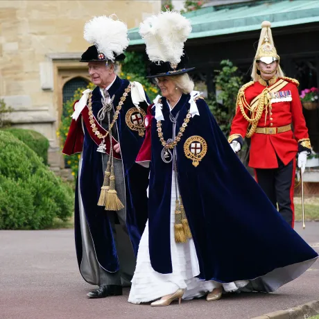 The King and Queen attend Garter Day 2023
