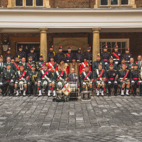 The Duke of Kent with The Lorne Scots