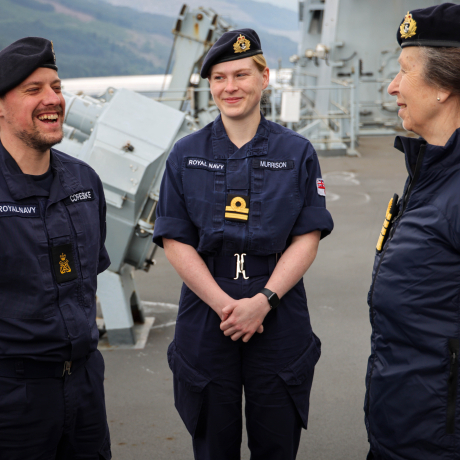 The Princess Royal visits HMS Albion