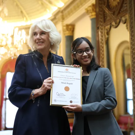 The Queen presents the Commonwealth Essay Prize
