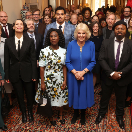 The Queen at Clarence House for the Booker Prize Foundation