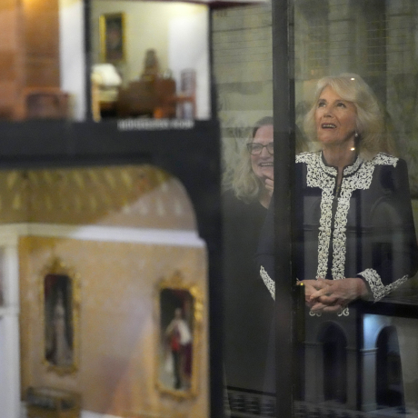 The Queen attends a reception for the Centenary of Queen Mary's Dolls' House