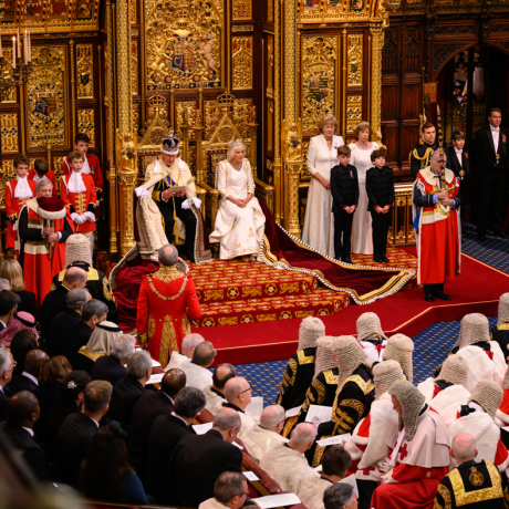 The King and Queen attend State Opening of Parliament