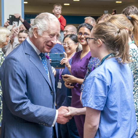 The King thanking NHS workers