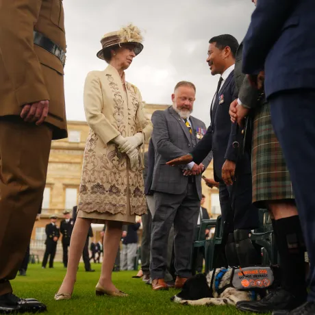 The Princess Royal hosts a garden party