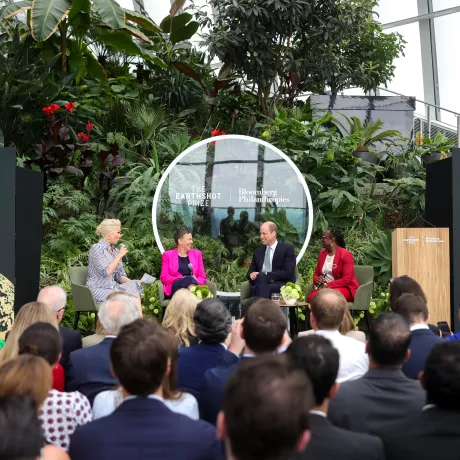 The Prince of Wales onstage at London Climate Action Week