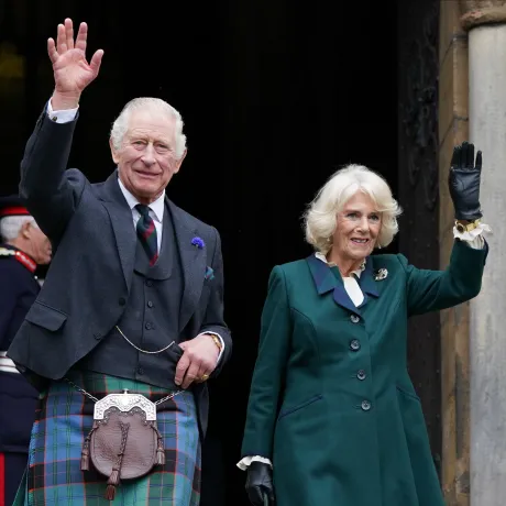 The King and Queen in Scotland