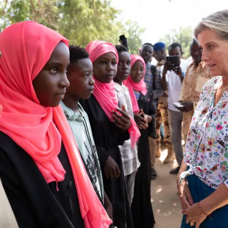The Duchess of Edinburgh visits Chad
