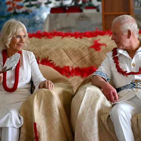 The King and Queen in Samoa
