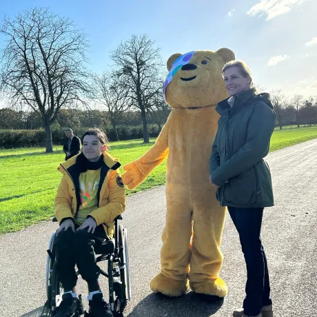 The Duchess of Edinburgh joins a Children in Need challenge