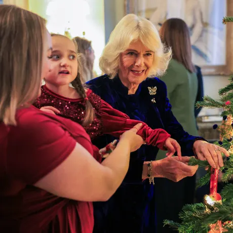 The Queen invites children to help decorate the Christmas Tree at Clarence House
