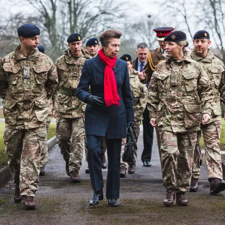 The Princess Royal visits the Royal Logistic Corps