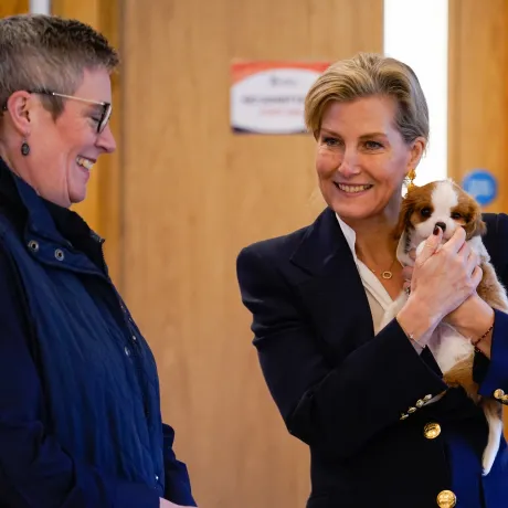The Duchess of Edinburgh visits Dogs for Autism