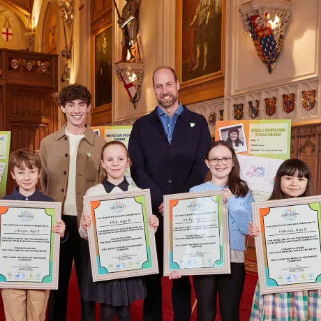 The Prince of Wales welcomes Earthshot winners to Windsor Castle