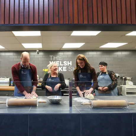 The Prince and Princess of Wales visit Pontypridd
