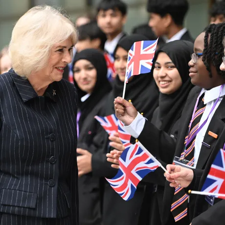 The Queen at Mulberry Academy