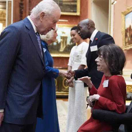 The King at a Humanitarian Reception at Buckingham Palace