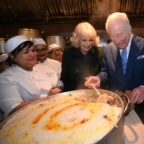 The King and Queen at Darjeeling Express