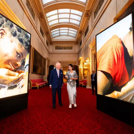 The King at a reception for WaterAid