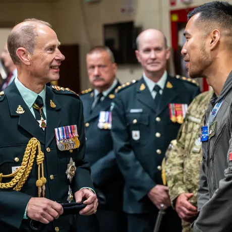 The Duke of Edinburgh during the Freedom of the City Parade