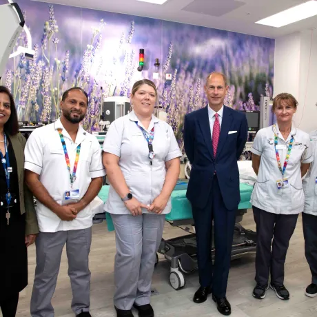 The Duke of Edinburgh visits Royal Hospital Leicester