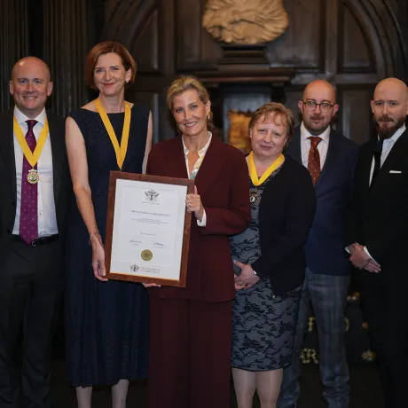 The Duchess of Edinburgh receives an Honorary Fellowship from The College of Optometrists
