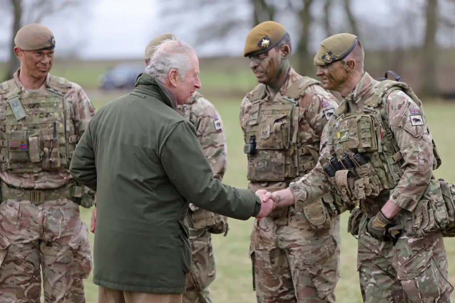 The King visits Ukrainian military recruits 