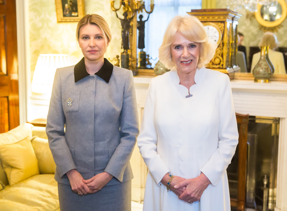 The Queen Consort with the First Lady of Ukraine