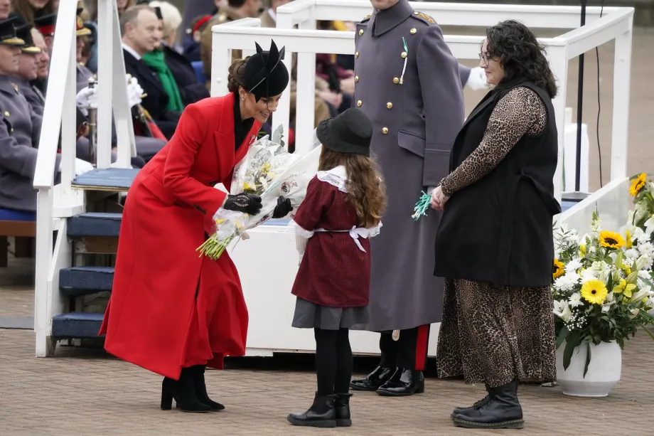 The Princess accepts a posy