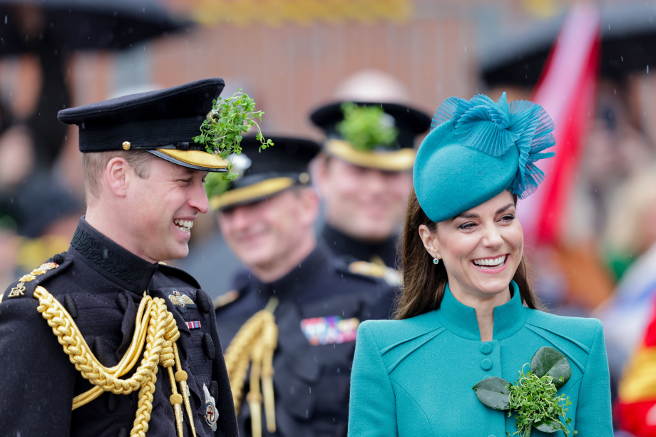 The Prince and Princess of Wales attend the Irish Guards’ St Patrick’s Day Parade