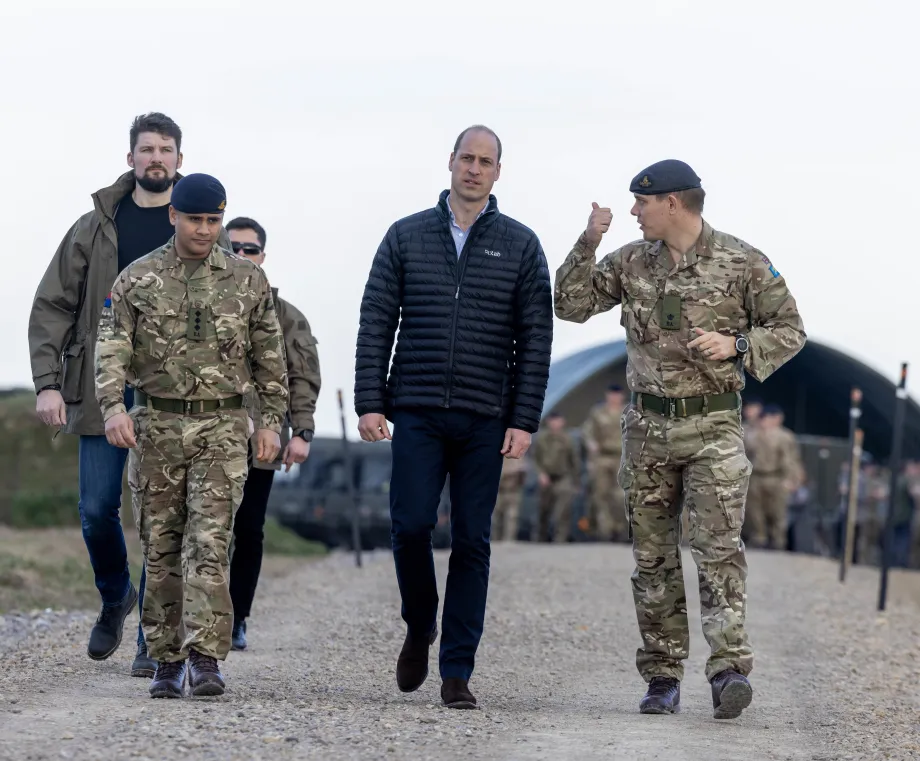 The Prince of Wales meets Polish Troops