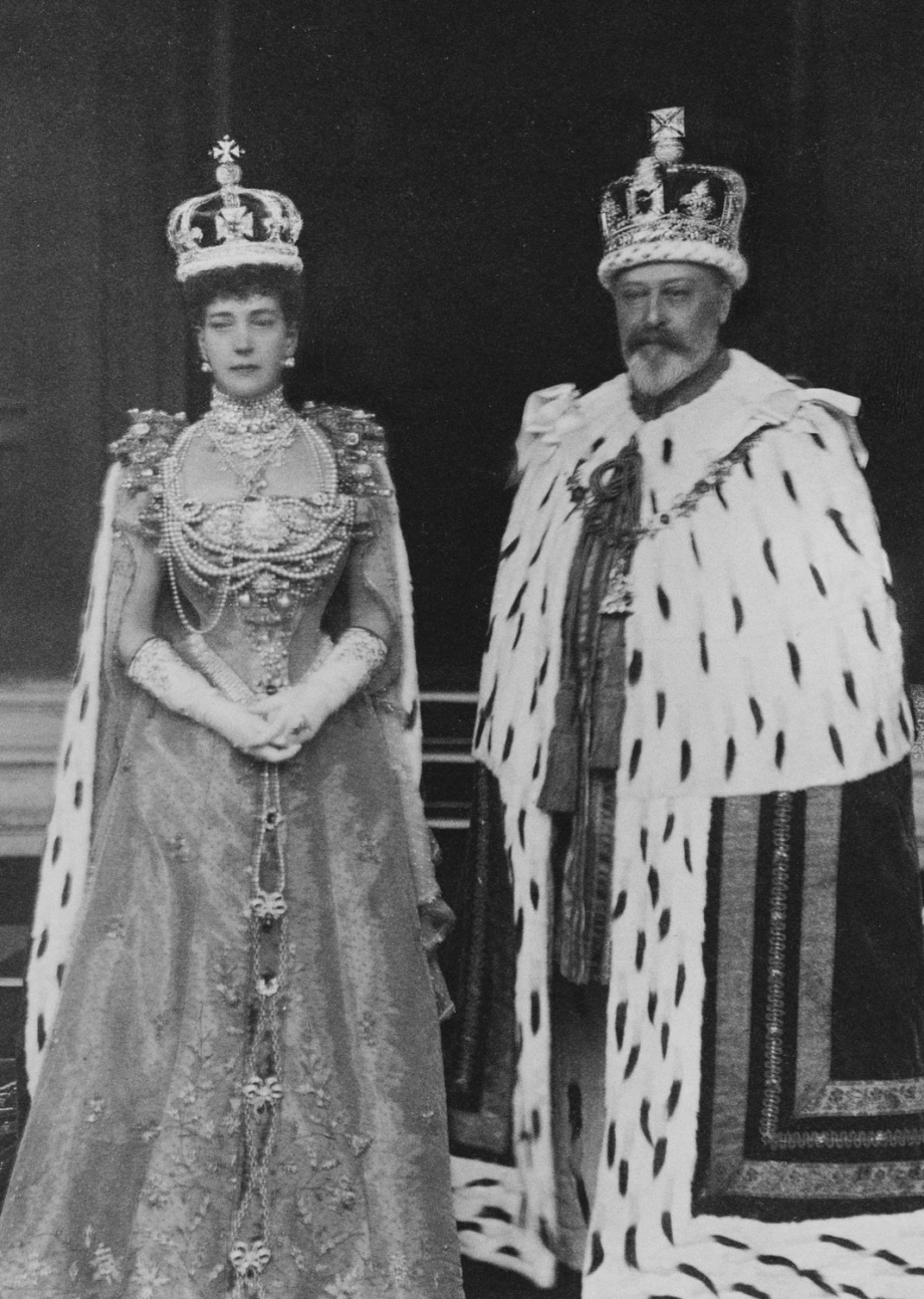 King Edward VII and Queen Alexandra on the day of their Coronation