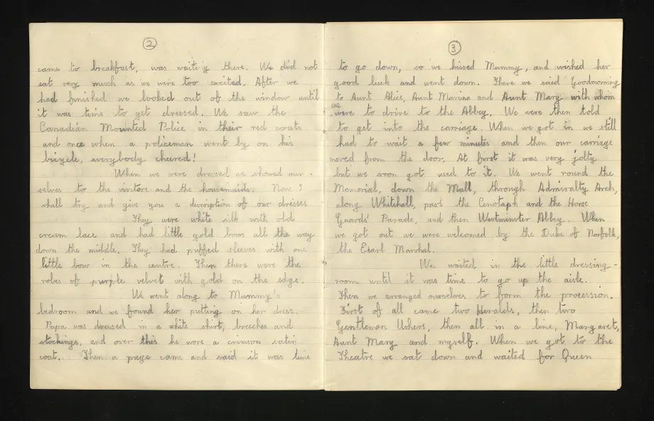 Princess Elizabeth's account of her father's Coronation